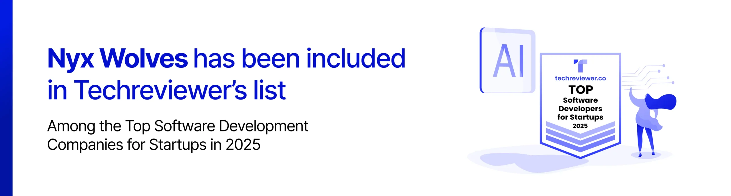 Nyx Wolves Named Among Top Software Development Companies for Startups in 2025